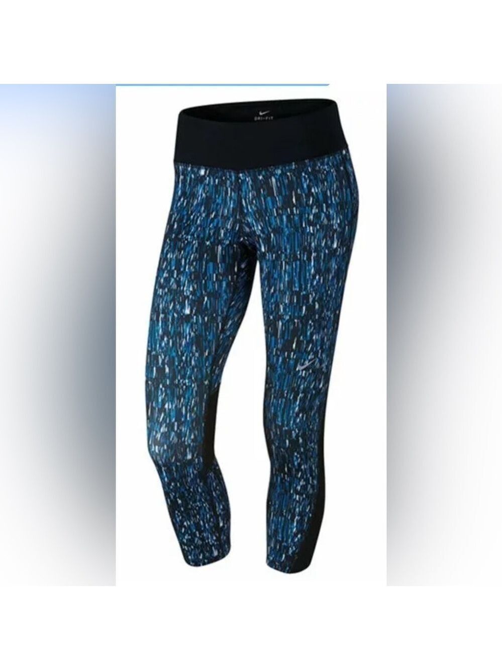 Size medium Nike dri-fit power graphic cropped, running leggings